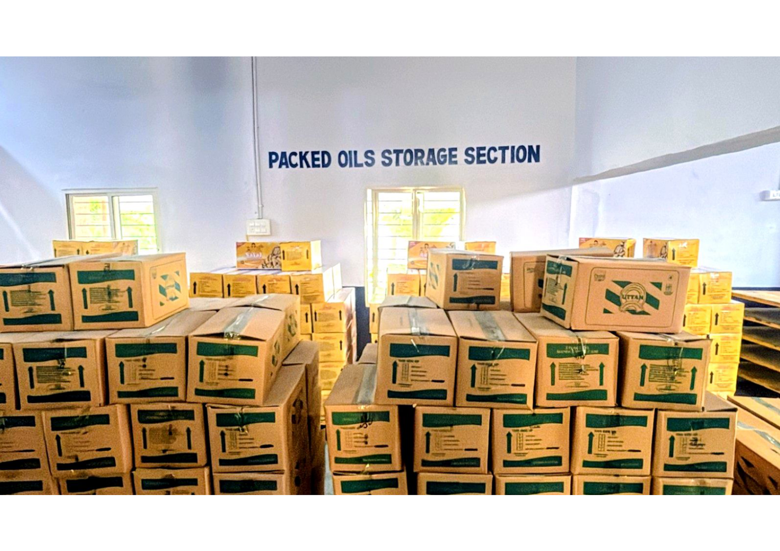 Packed Oils Storage